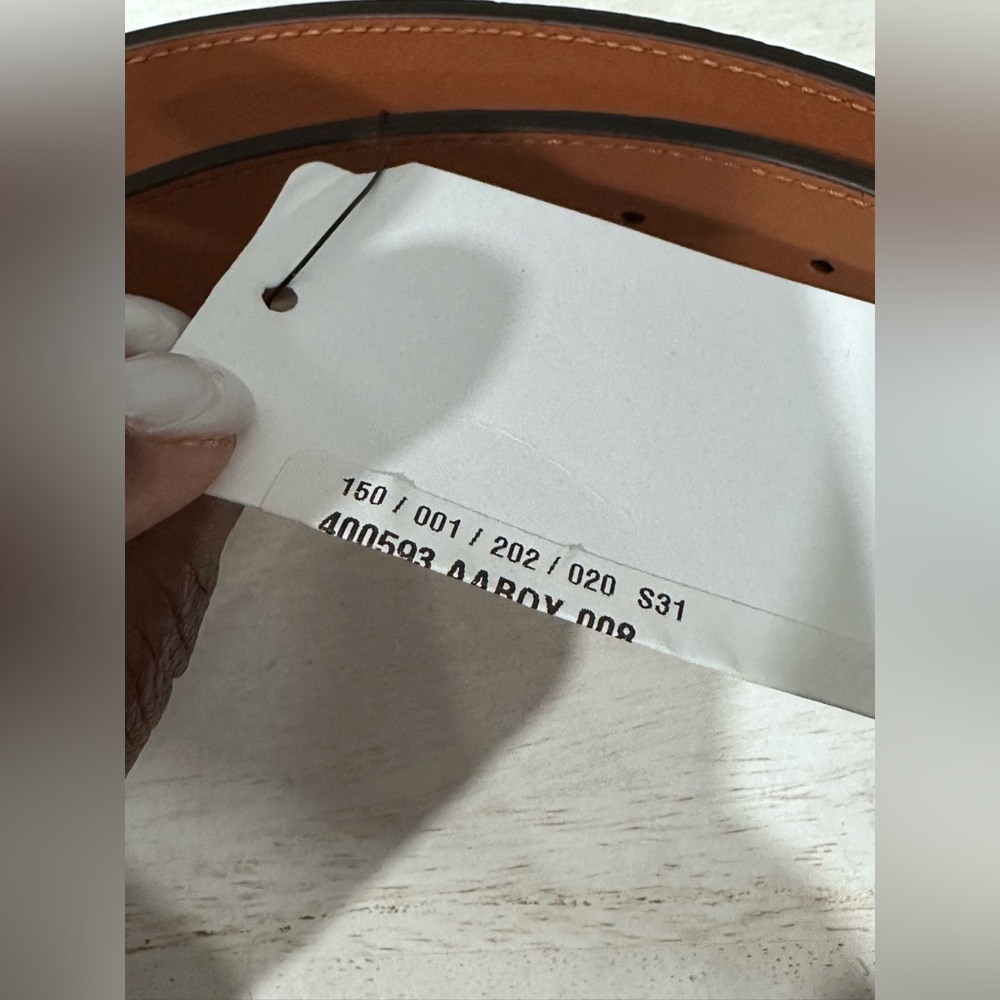 Gucci Leather & Python Belt - image 2